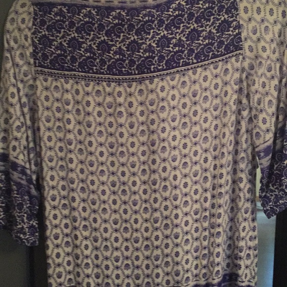 Blue and cream Hux tunic - Picture 4 of 5
